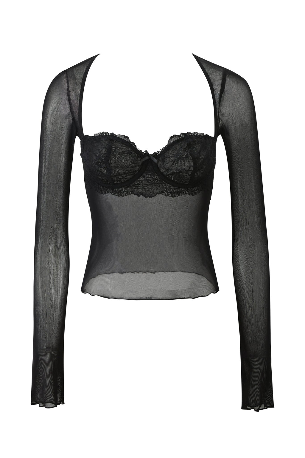 SILO LONG SLEEVE TOP - BLACK