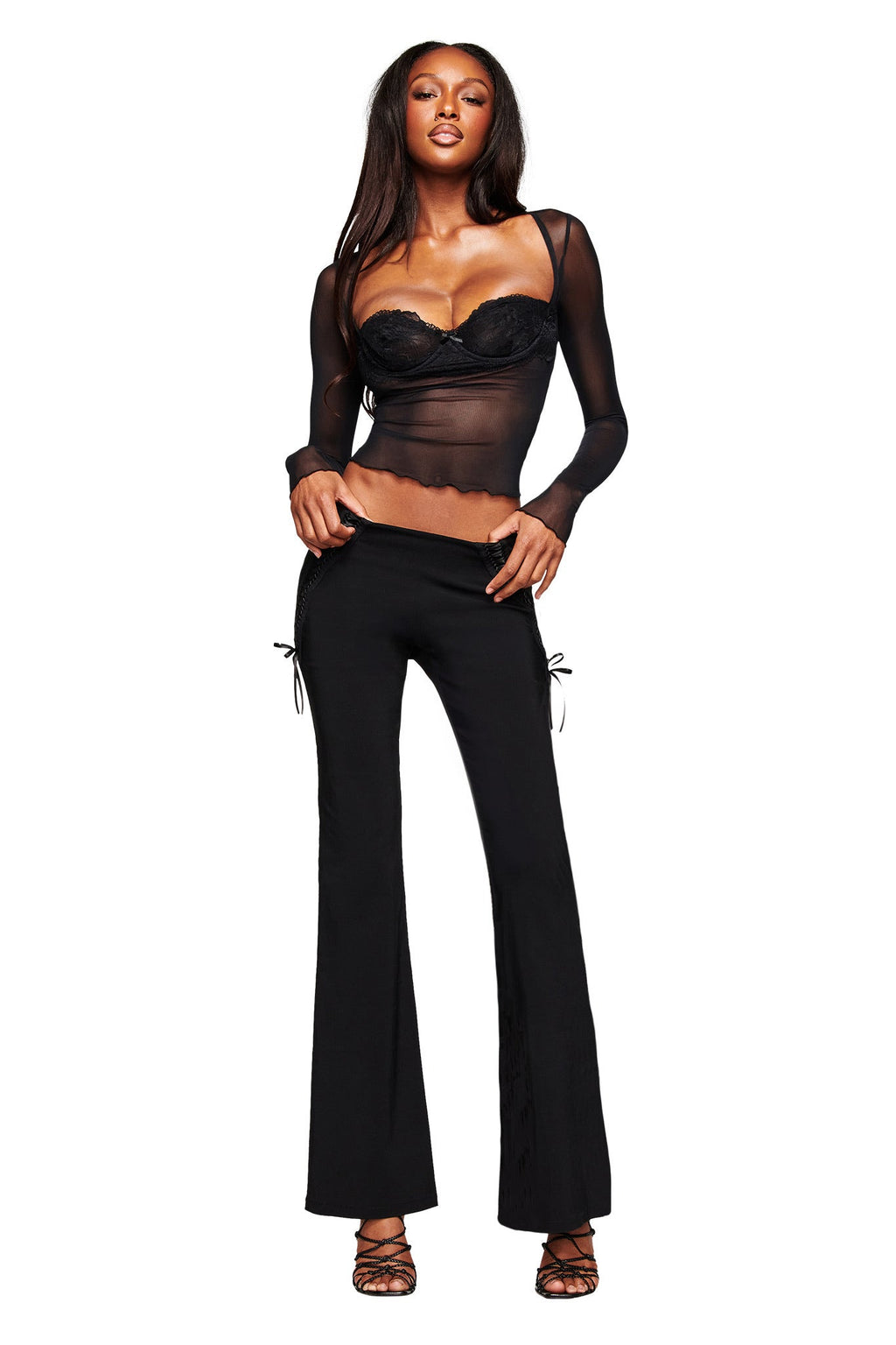 SILO LONG SLEEVE TOP - BLACK