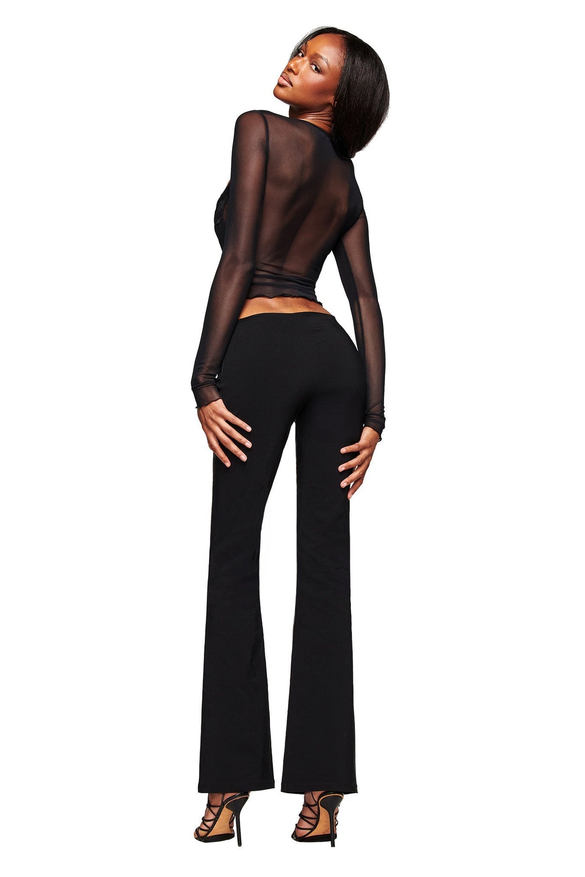 SILO LONG SLEEVE TOP - BLACK