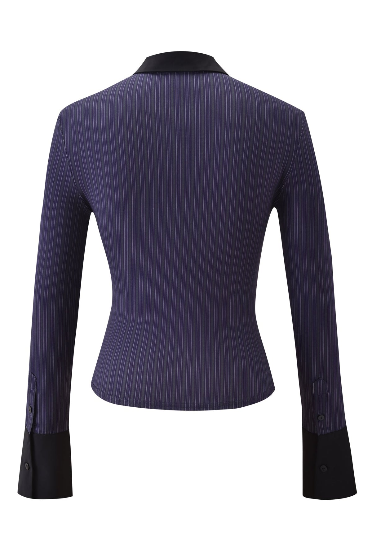 SHARAH TOP - BLUE PINSTRIPE