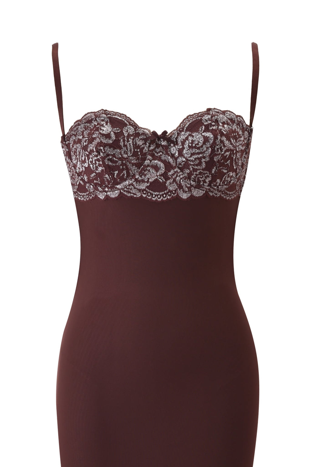 SILO MAXI DRESS - BROWN