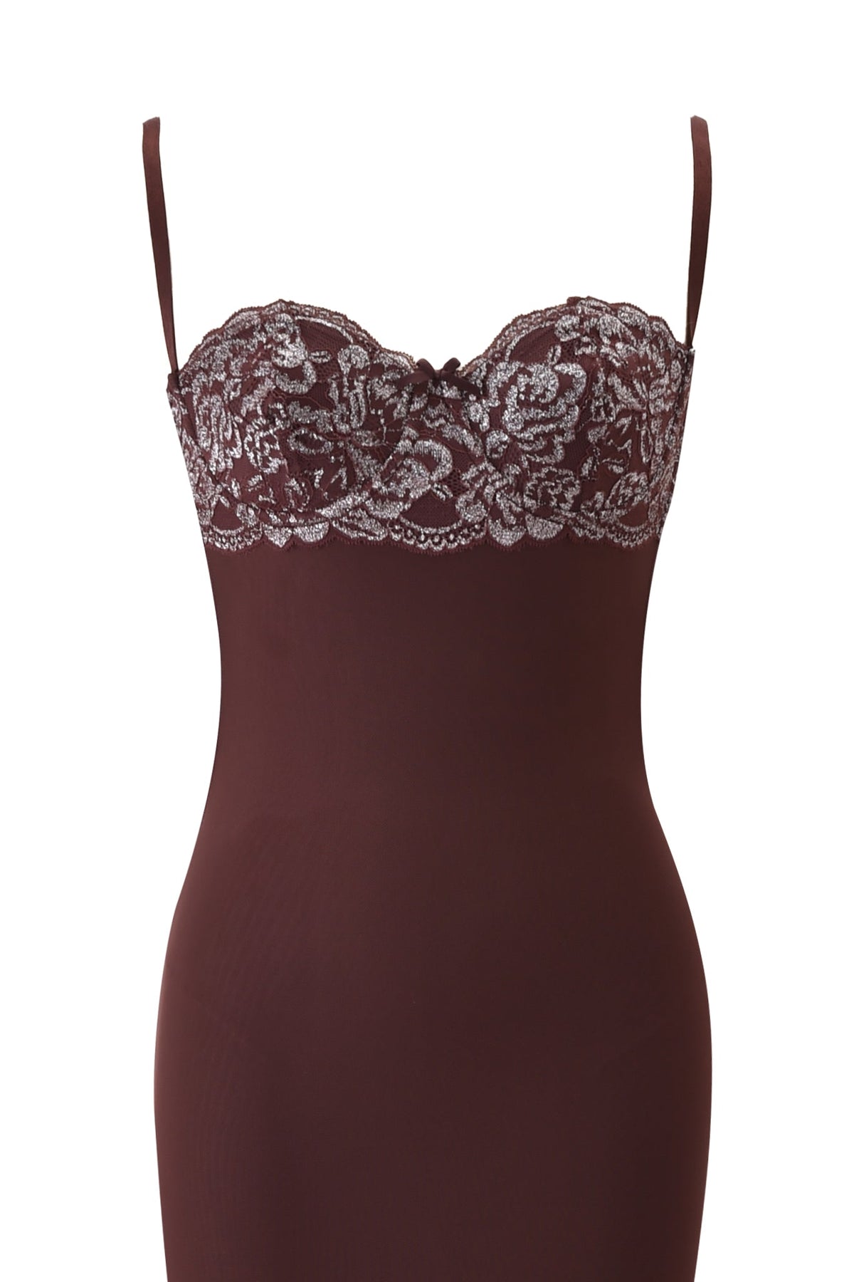 SILO MAXI DRESS - BROWN