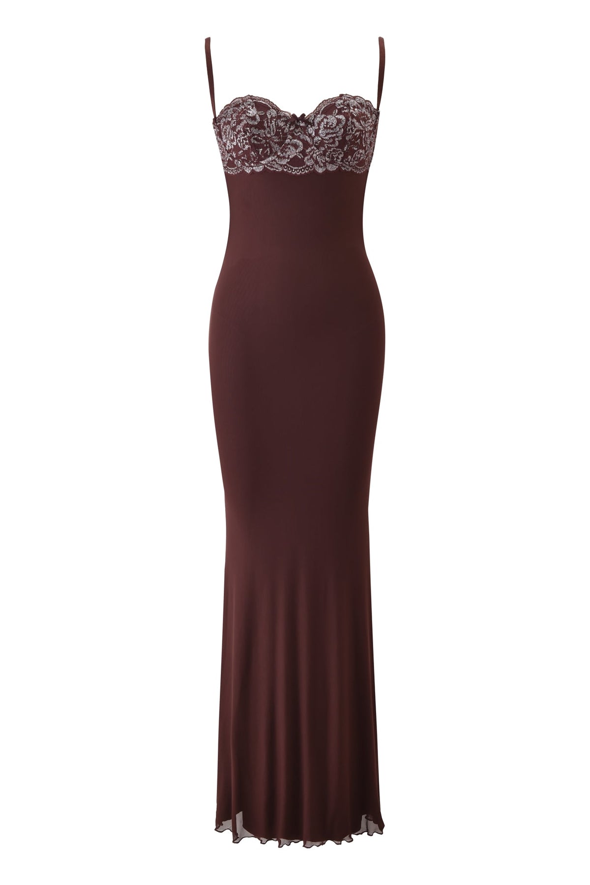 SILO MAXI DRESS - BROWN