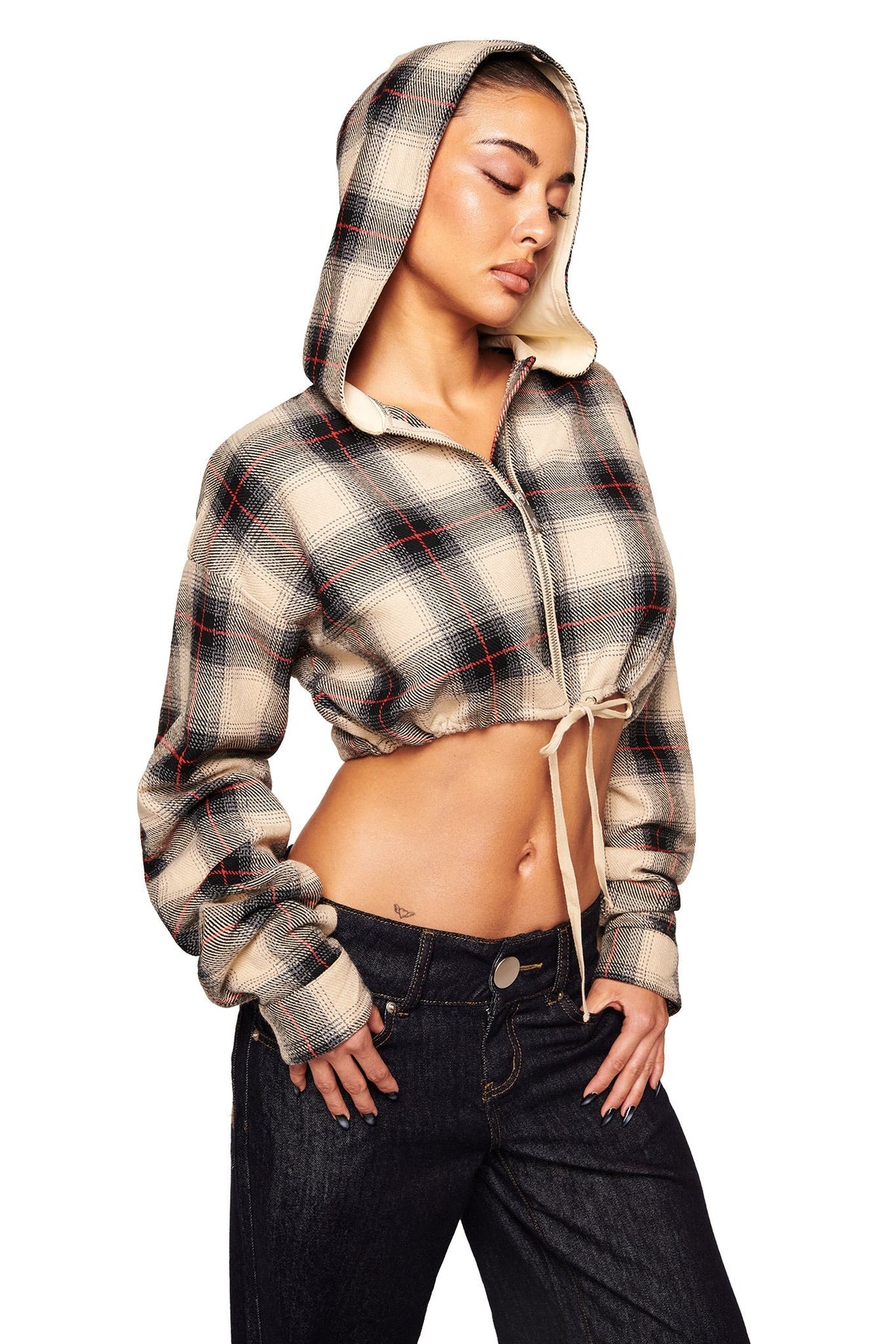 TIFF JACKET - GREY PLAID