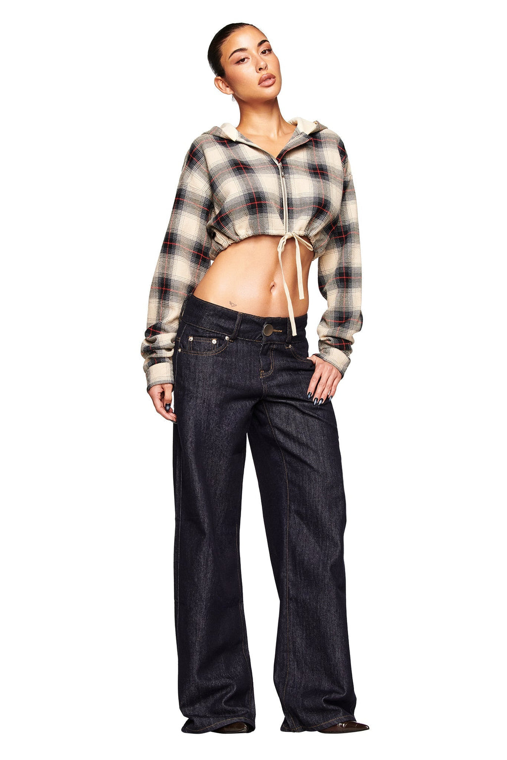 TIFF JACKET - GREY PLAID