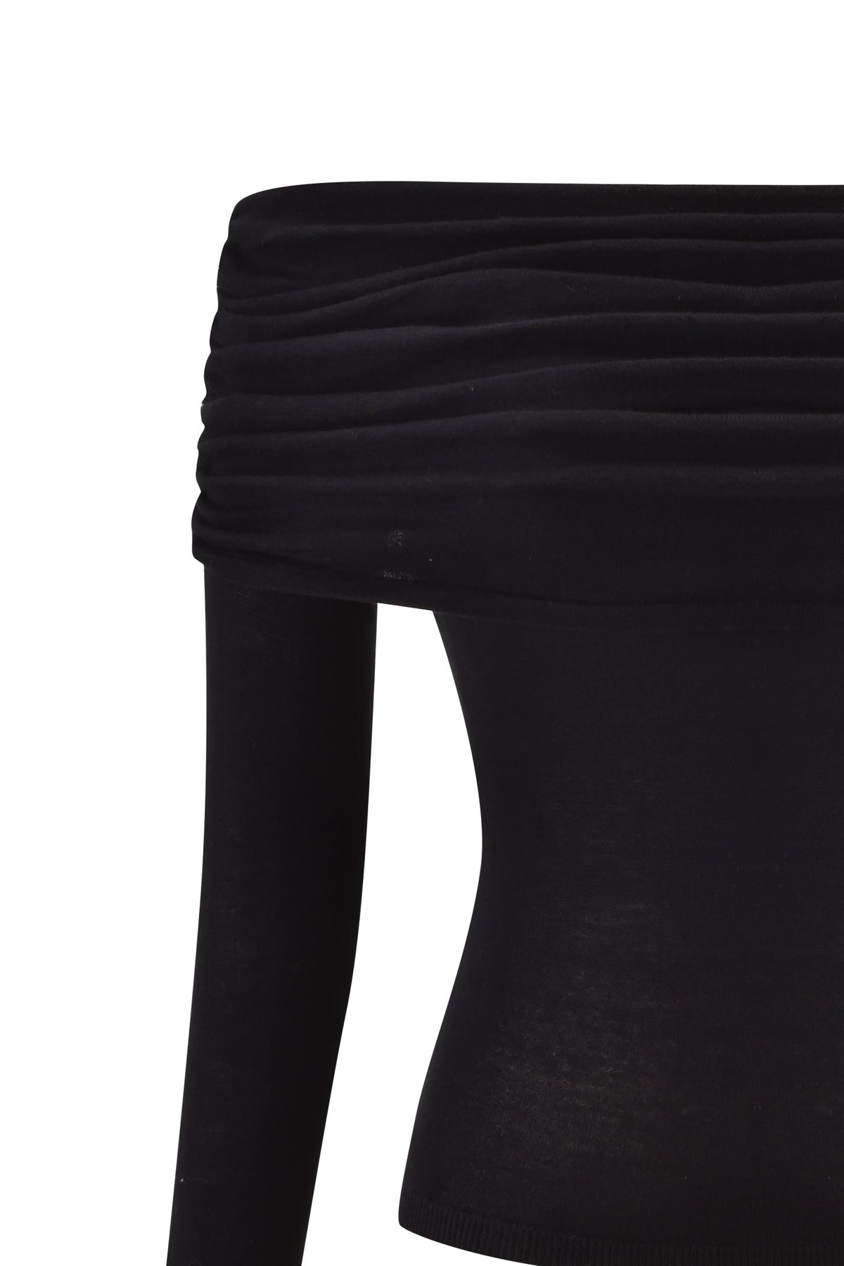 VEYRA LONG SLEEVE TOP - BLACK