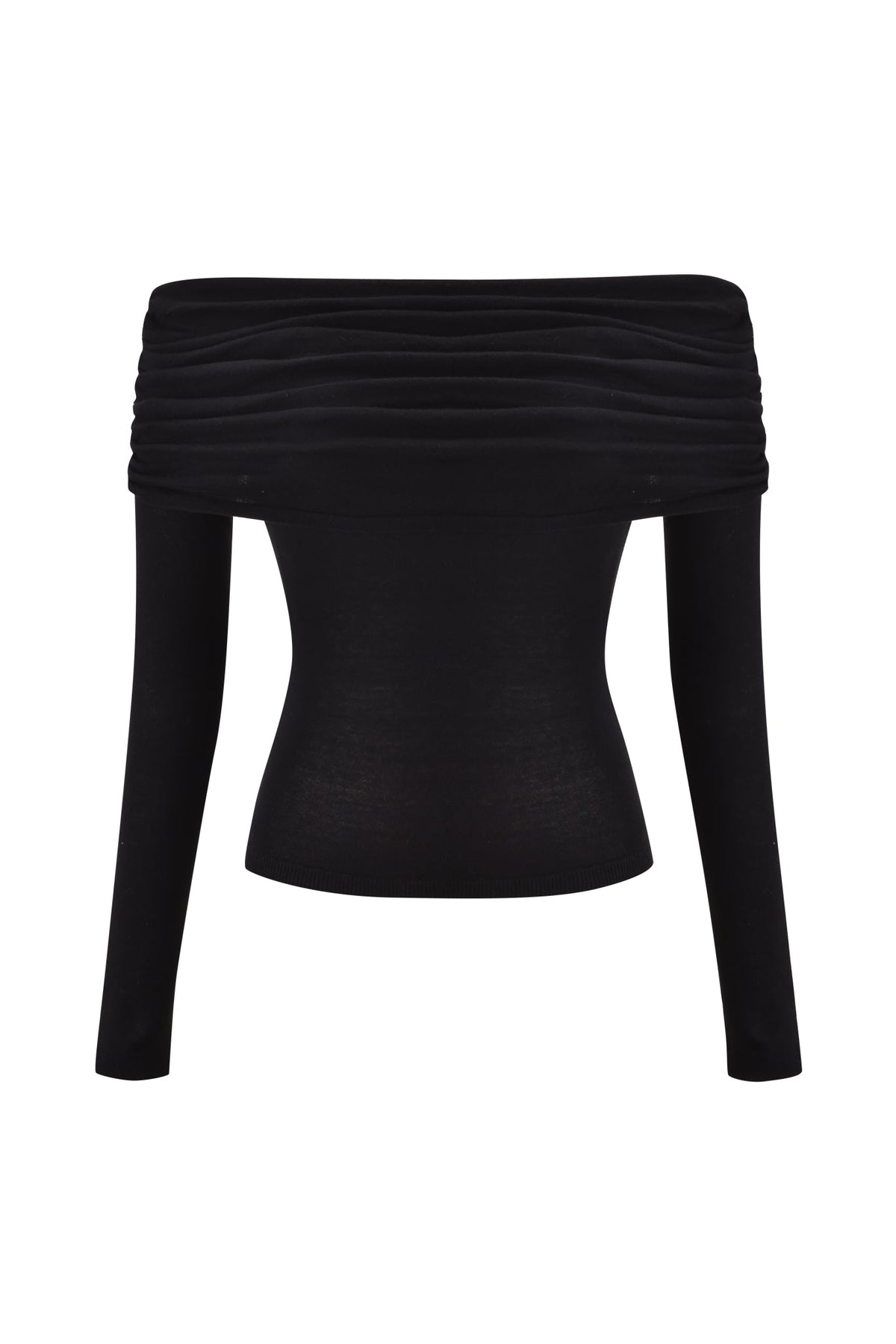VEYRA LONG SLEEVE TOP - BLACK