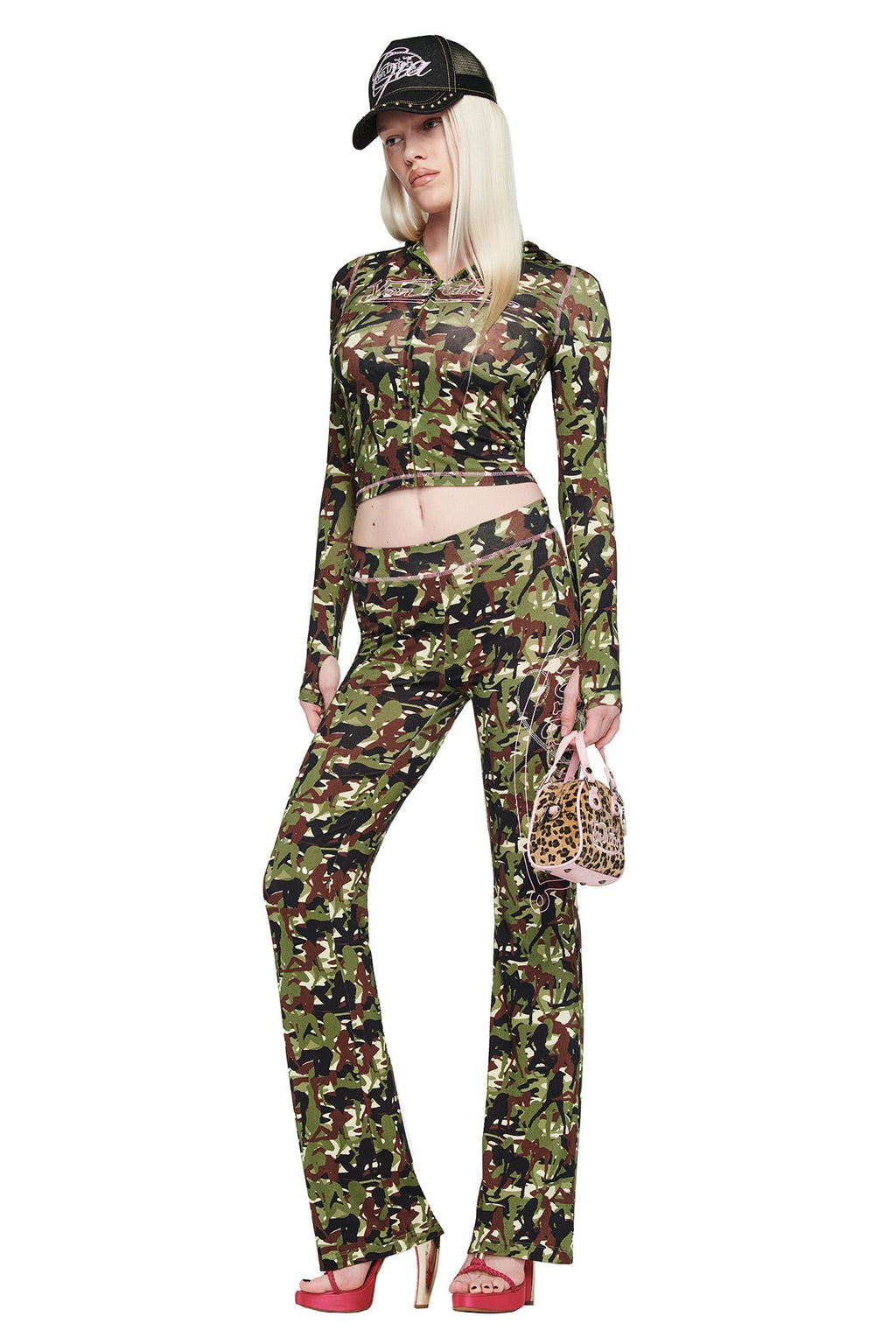I.AM.GIA X VON DUTCH BLARE TRACKPANT - GIA GIRL CAMO
