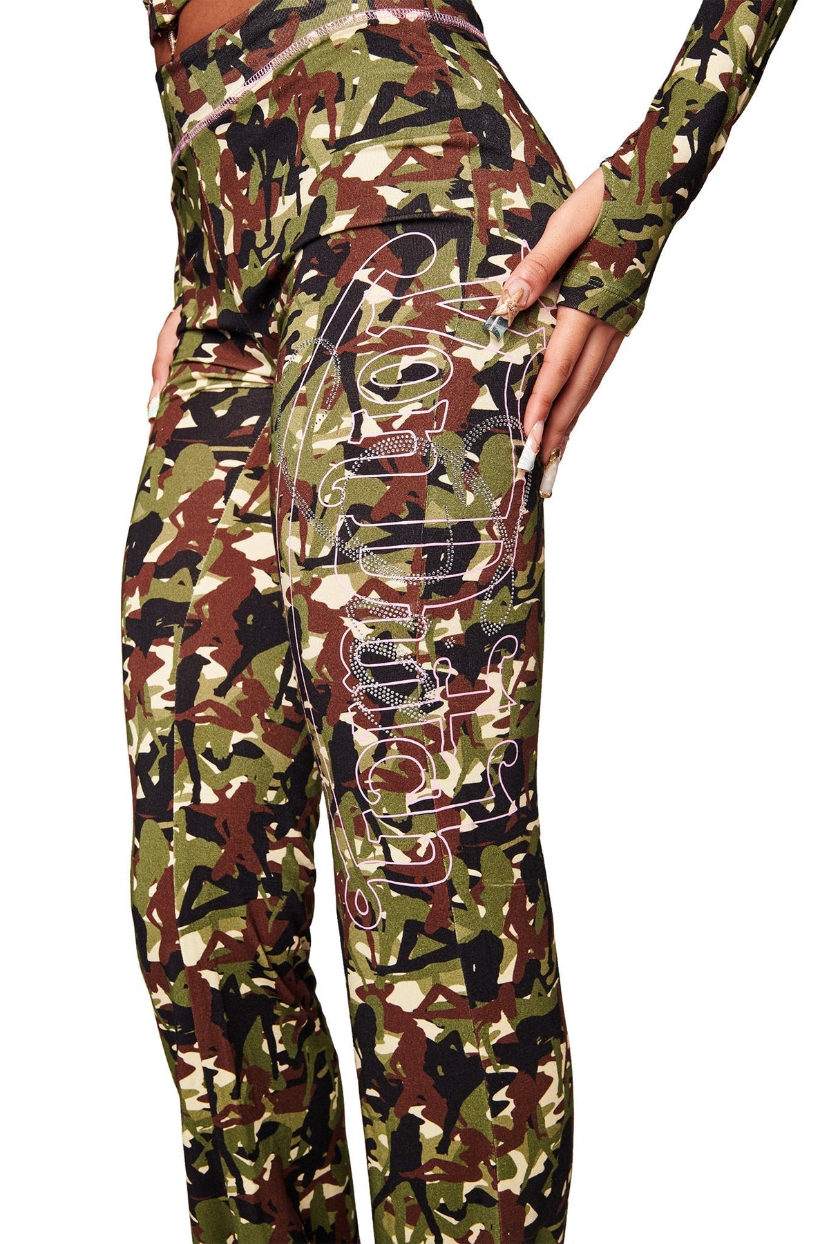 I.AM.GIA X VON DUTCH BLARE TRACKPANT - GIA GIRL CAMO
