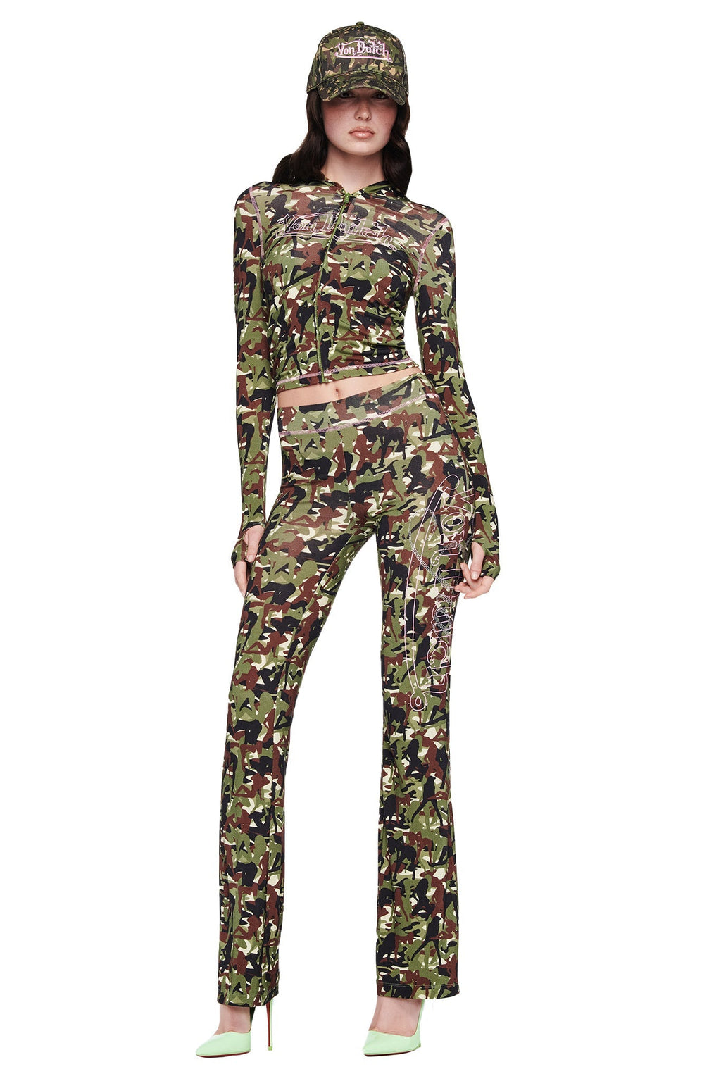 I.AM.GIA X VON DUTCH BLARE TRACKPANT - GIA GIRL CAMO