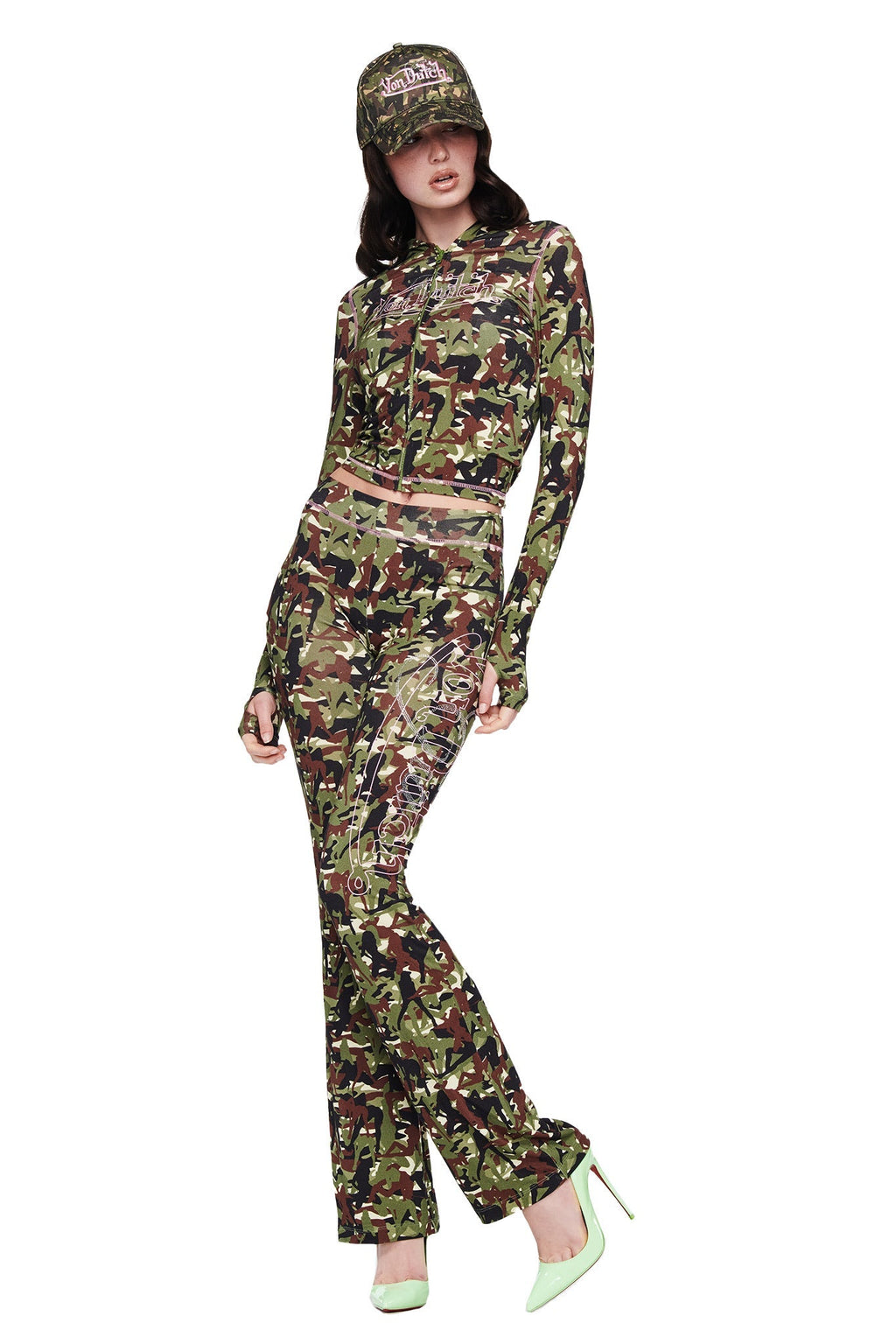 I.AM.GIA X VON DUTCH BLARE TRACKPANT - GIA GIRL CAMO
