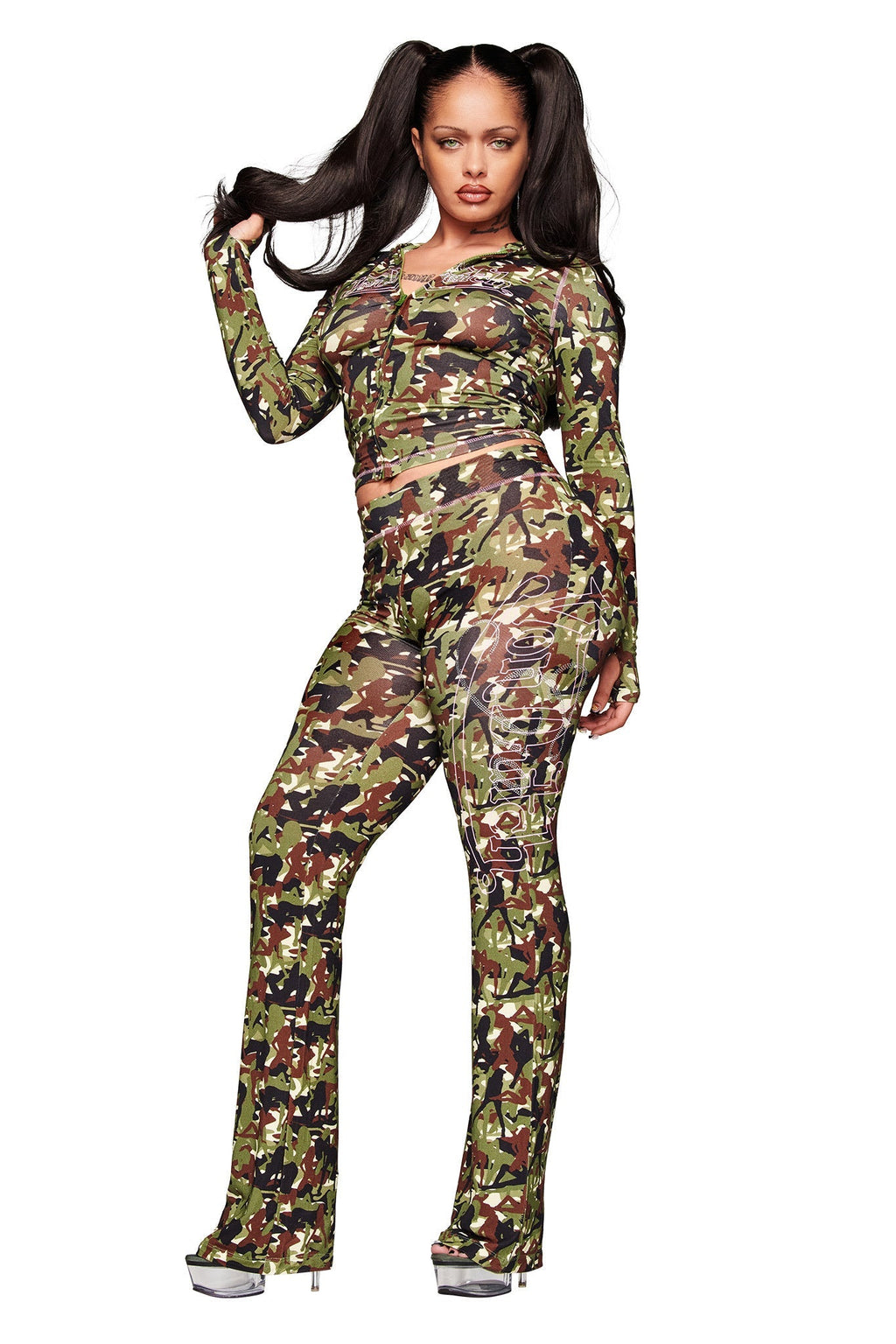 I.AM.GIA X VON DUTCH BLARE TRACKPANT - GIA GIRL CAMO