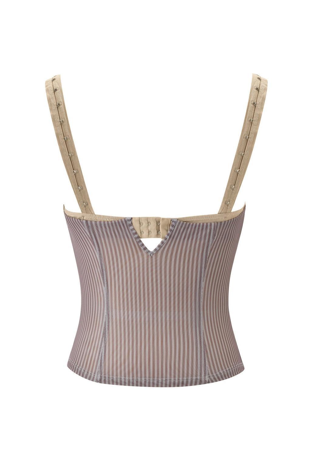 SEPHI TOP - MUSHROOM STRIPE