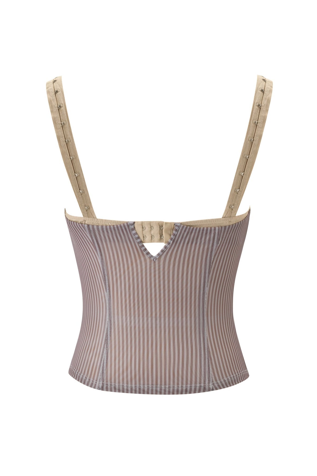 SEPHI TOP - MUSHROOM STRIPE