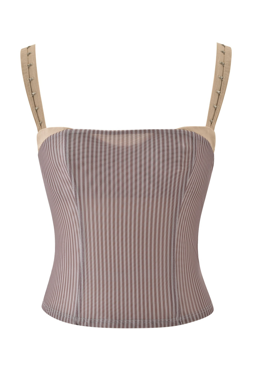 SEPHI TOP - MUSHROOM STRIPE