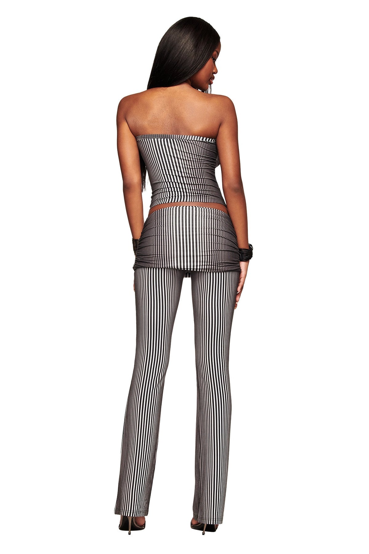 TRINITY 2-IN-1 SKIRT PANT - STRIPE