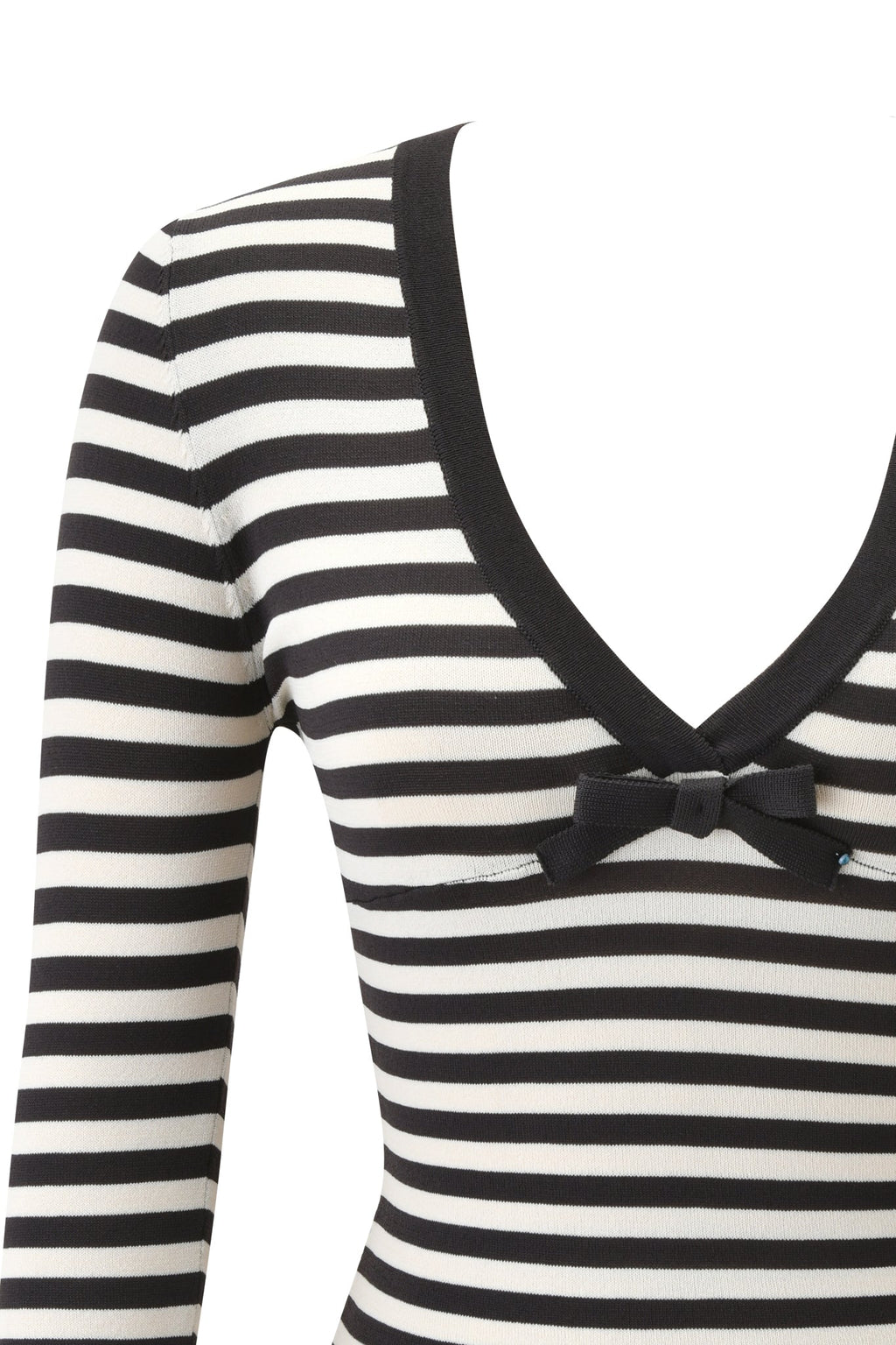 ZINNIA TOP - BLACK AND CREAM