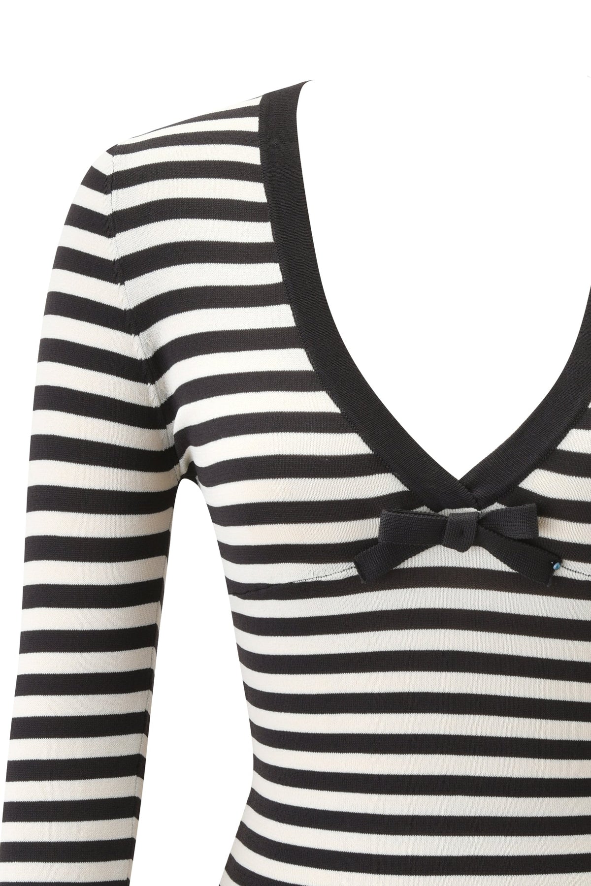 ZINNIA TOP - BLACK AND CREAM