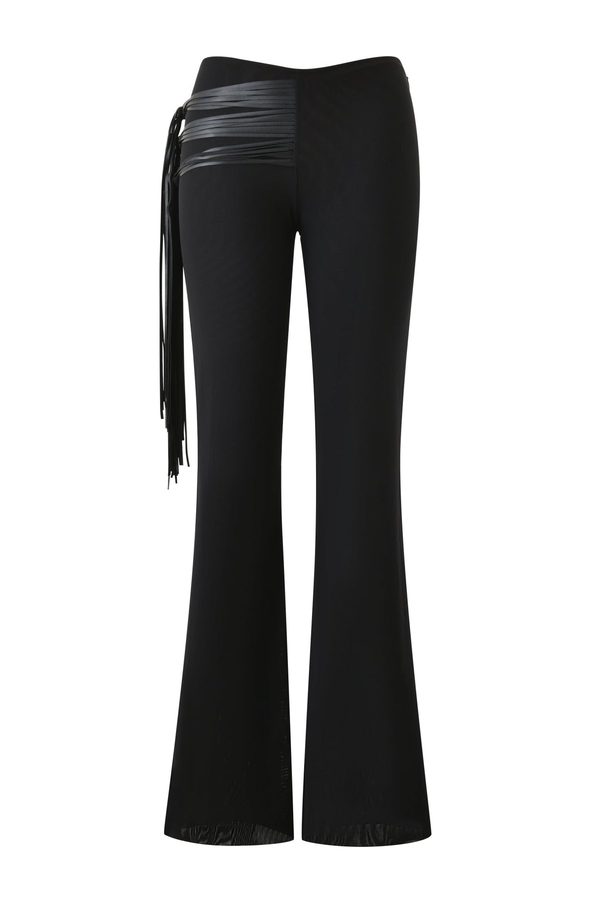 ISELDA FRINGE PANT - BLACK