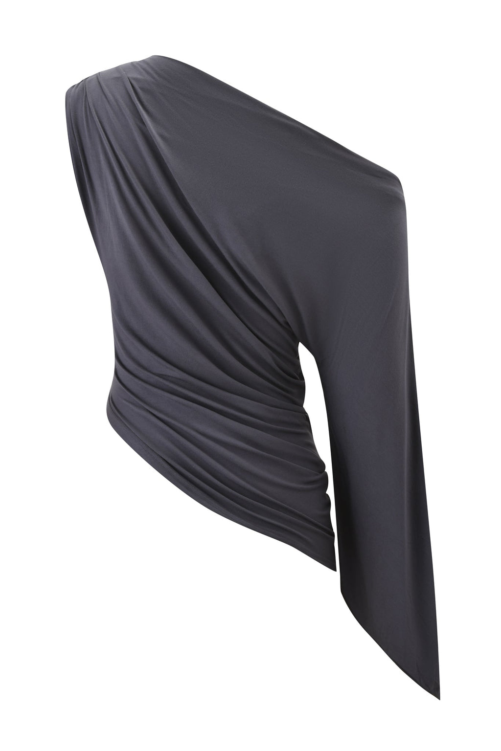 VIOLETTE ASYMMETRICAL TOP - GREY
