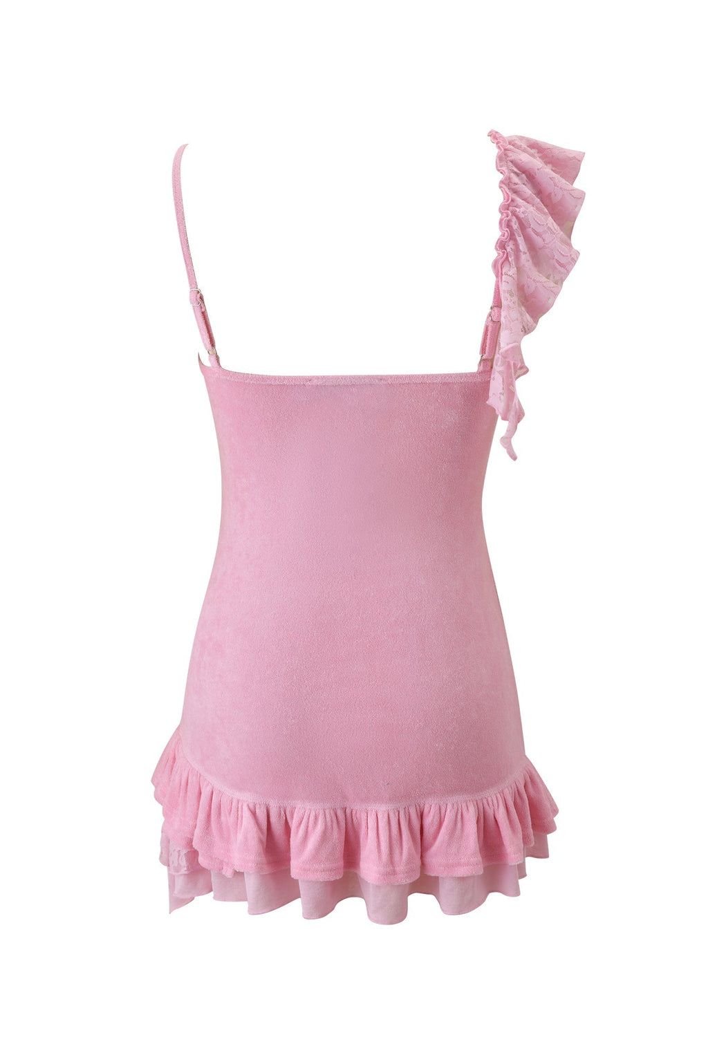 BRIELLE TERRY MINI DRESS - PINK