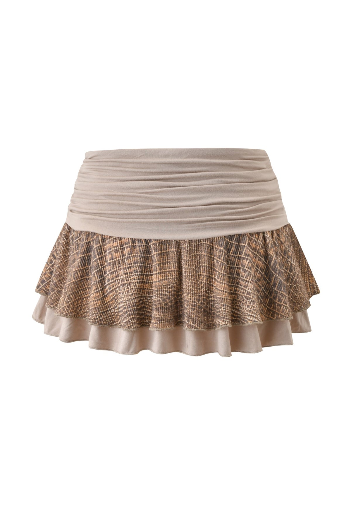 ECHO WAFFLE MINI SKIRT - REPTILIA
