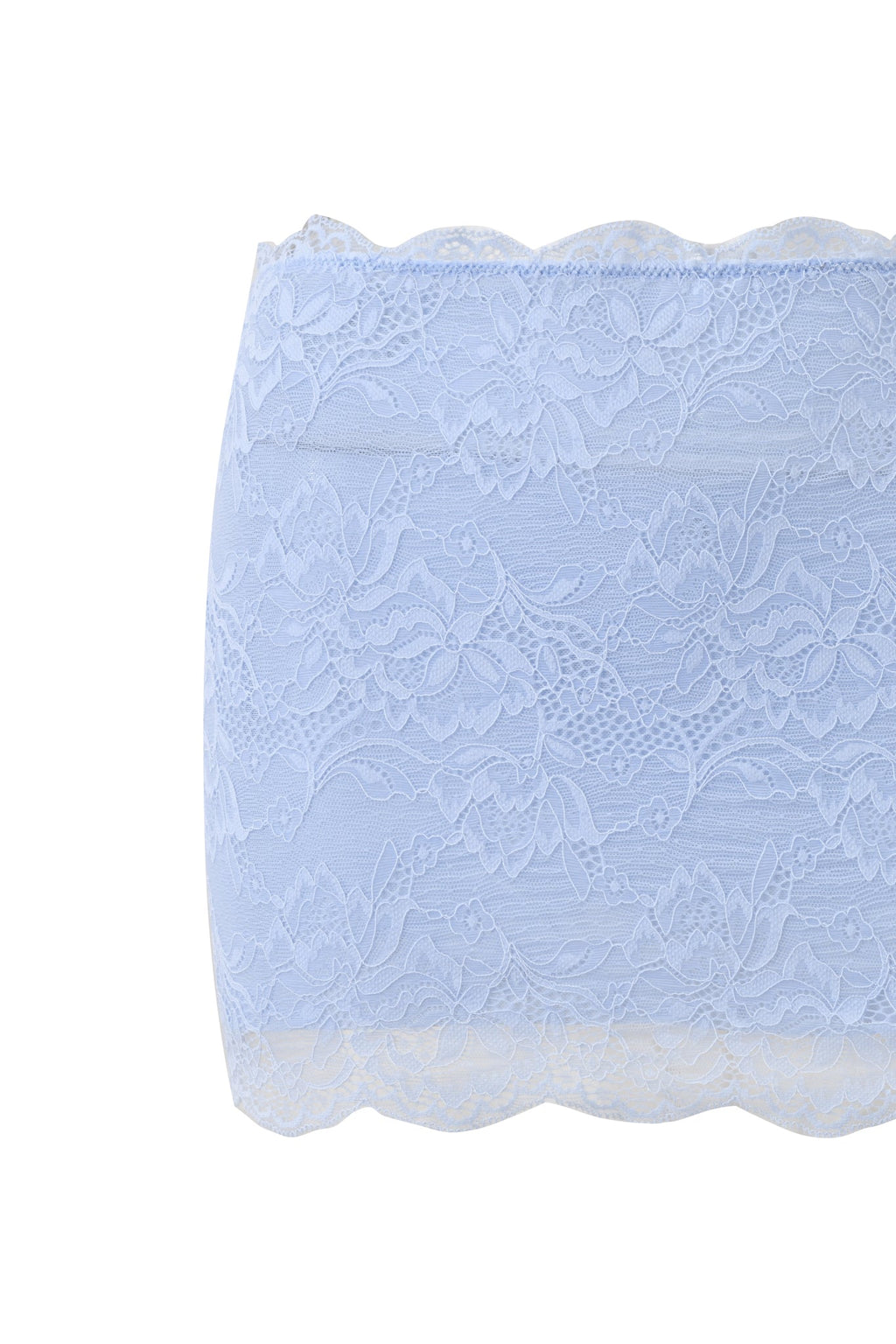 SALLI LACE MINI SKIRT - BABY BLUE