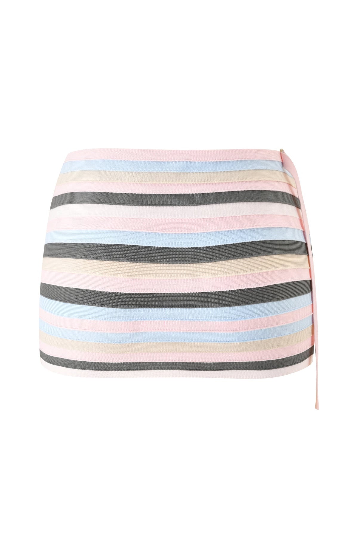 NYNA BANDAGE MINI SKIRT - BABY PINK