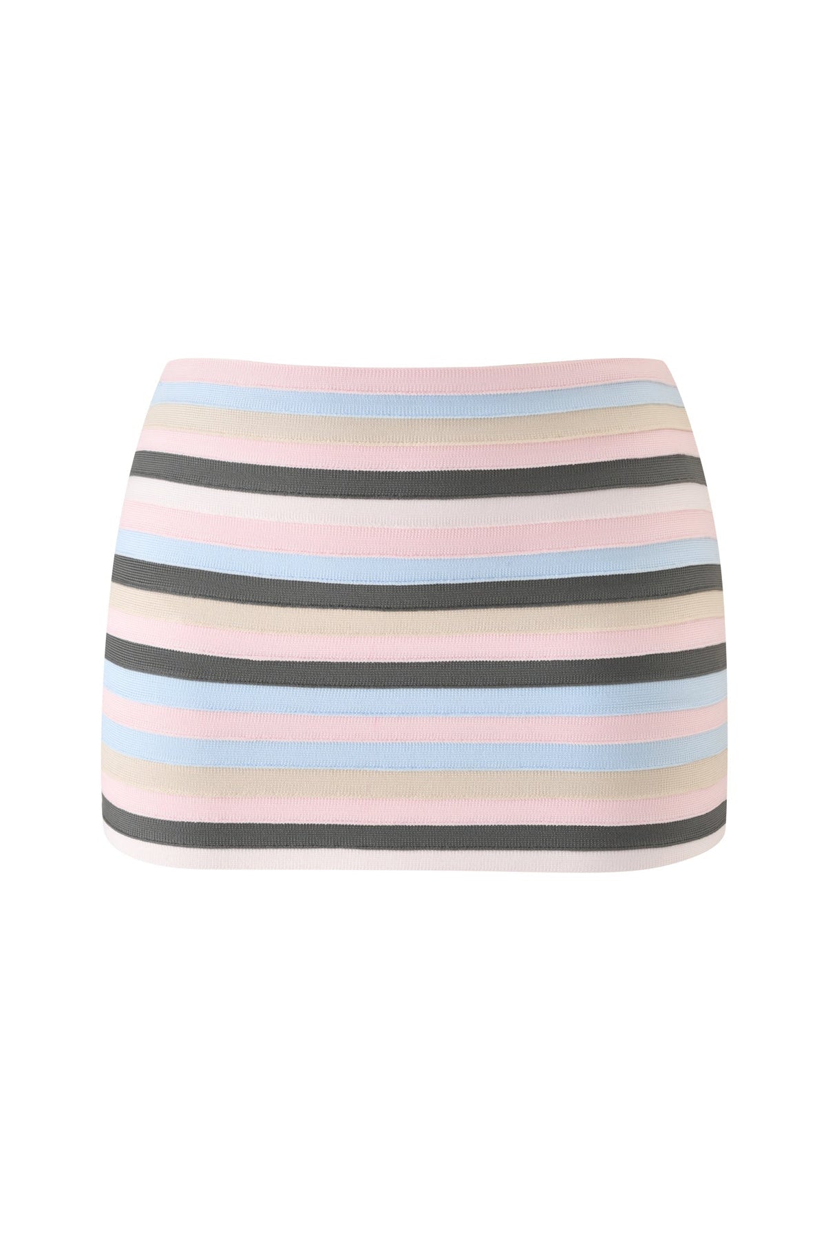 NYNA BANDAGE MINI SKIRT - BABY PINK