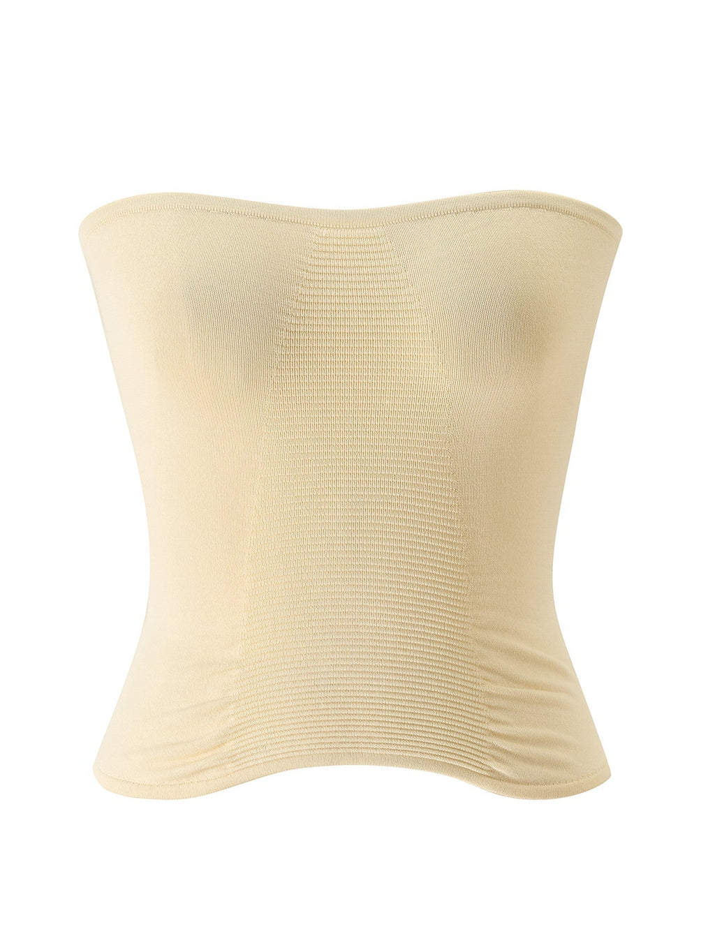 ZENDAYA KNIT TUBE TOP - CREAM