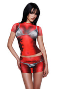 T-REX SPRAY BIKINI BLARE TEE - RED