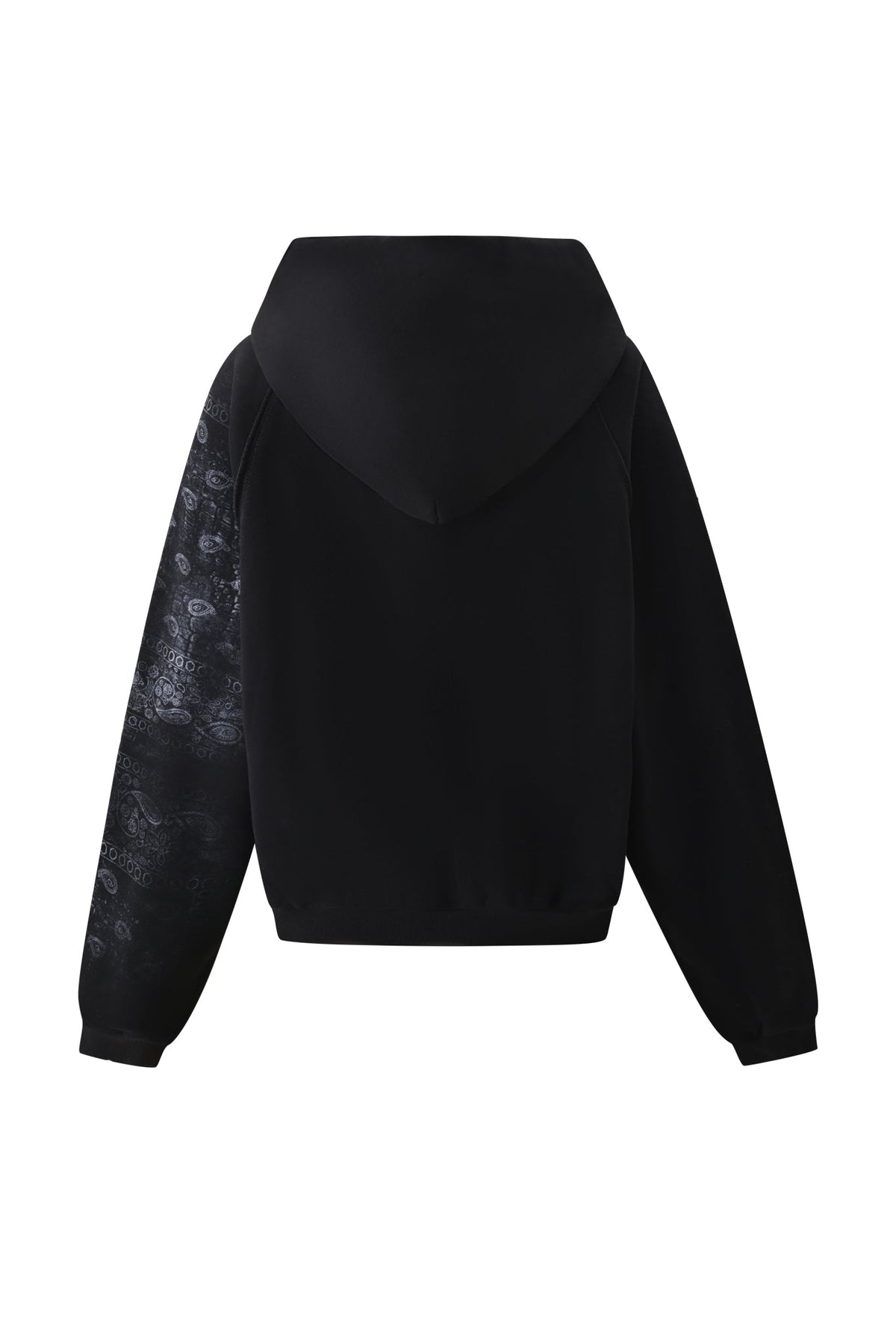 T-REX ZIP THRU HOODIE - BLACK BANDANA
