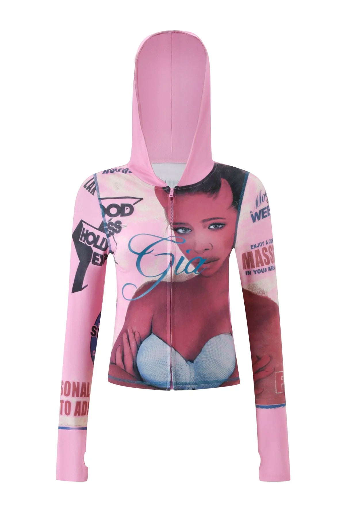 T-REX BLARE HOODIE - PINK