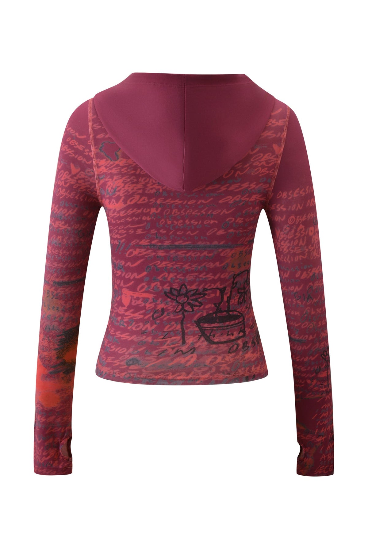 T-REX BLARE HOODIE - RED