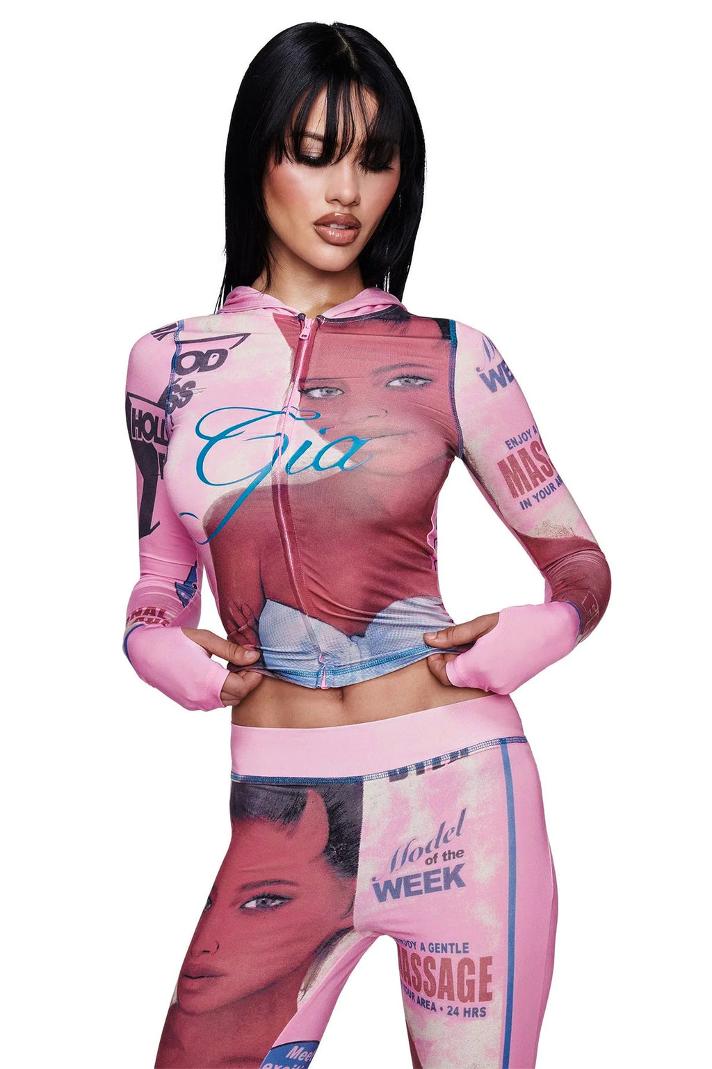 T-REX BLARE HOODIE - PINK