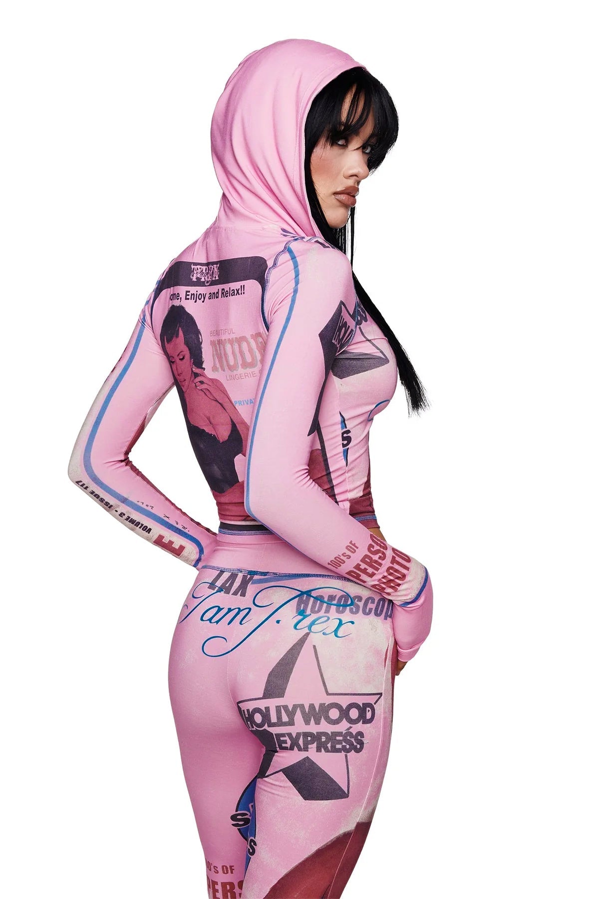 T-REX BLARE HOODIE - PINK