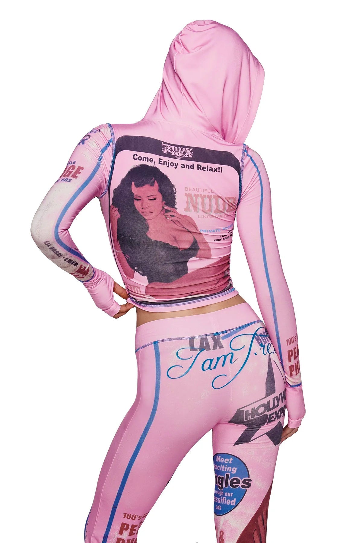 T-REX BLARE HOODIE - PINK