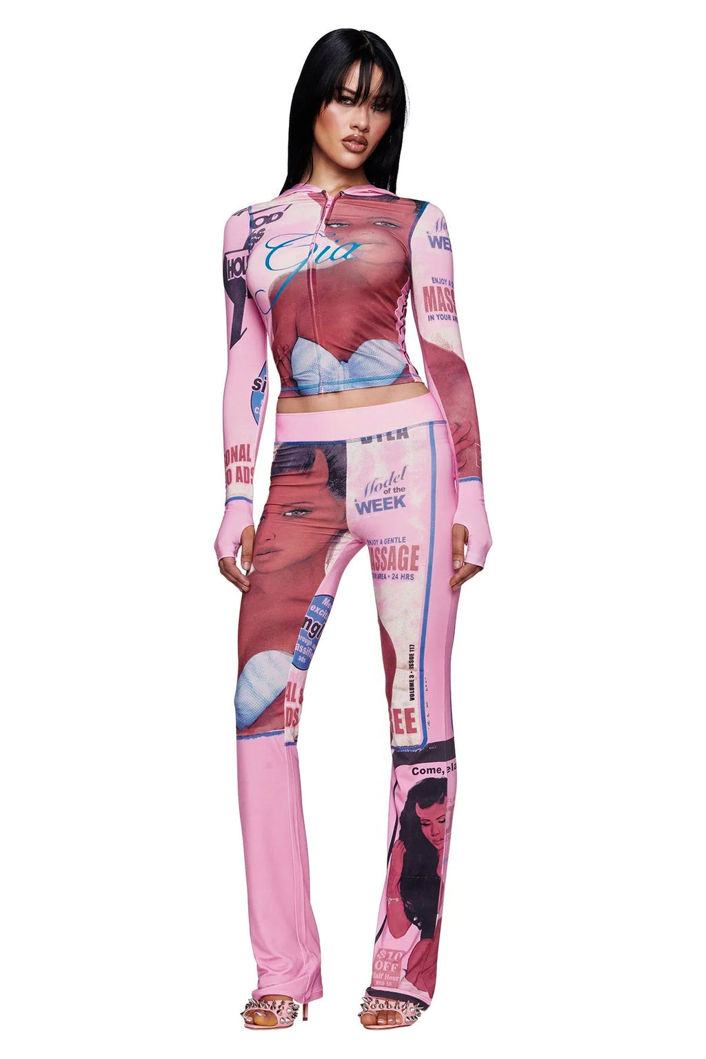 T-REX BLARE HOODIE - PINK