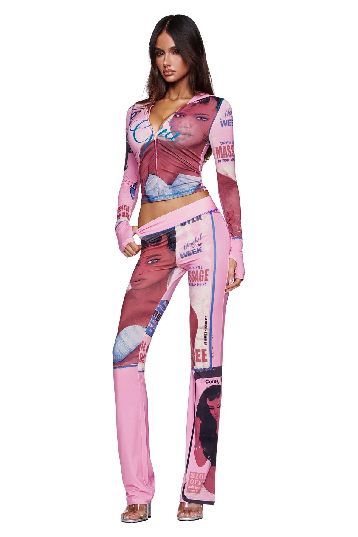 T-REX BLARE HOODIE - PINK