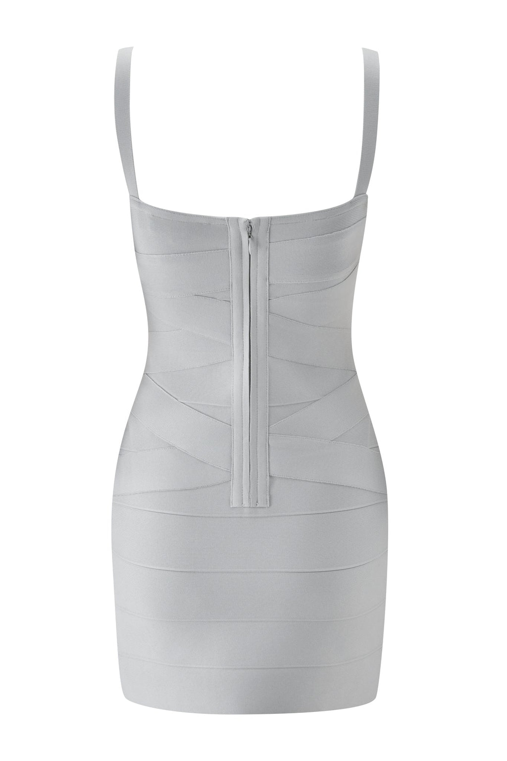 RAYE BANDAGE LACE MINI DRESS  - GREY