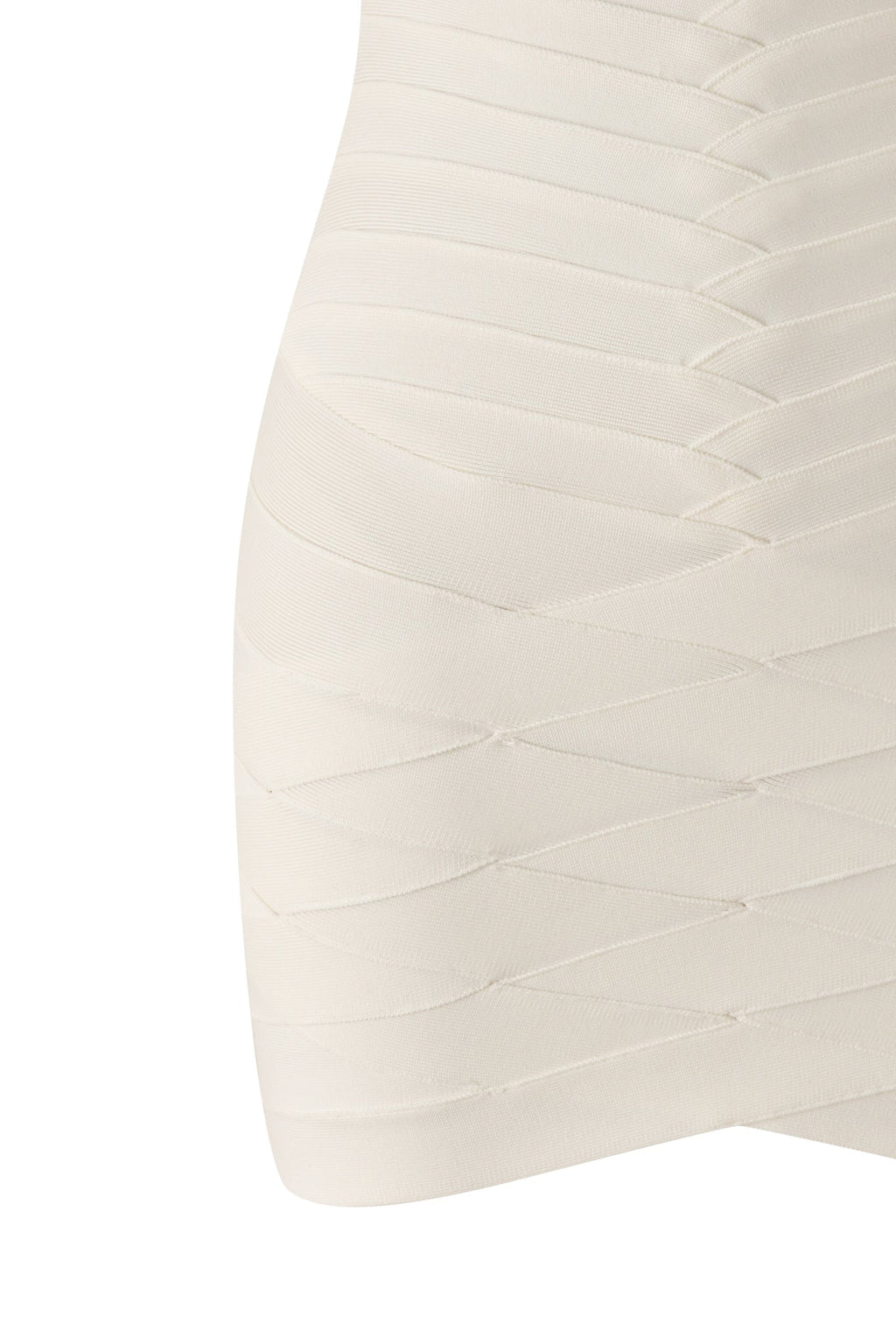 KHIA BANDAGE TUBE MINI DRESS - WHITE