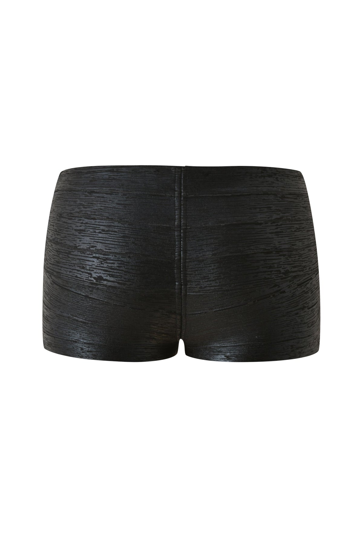 CARMILLA PLATINUM BANDAGE MICRO SHORTS - BLACK FOIL