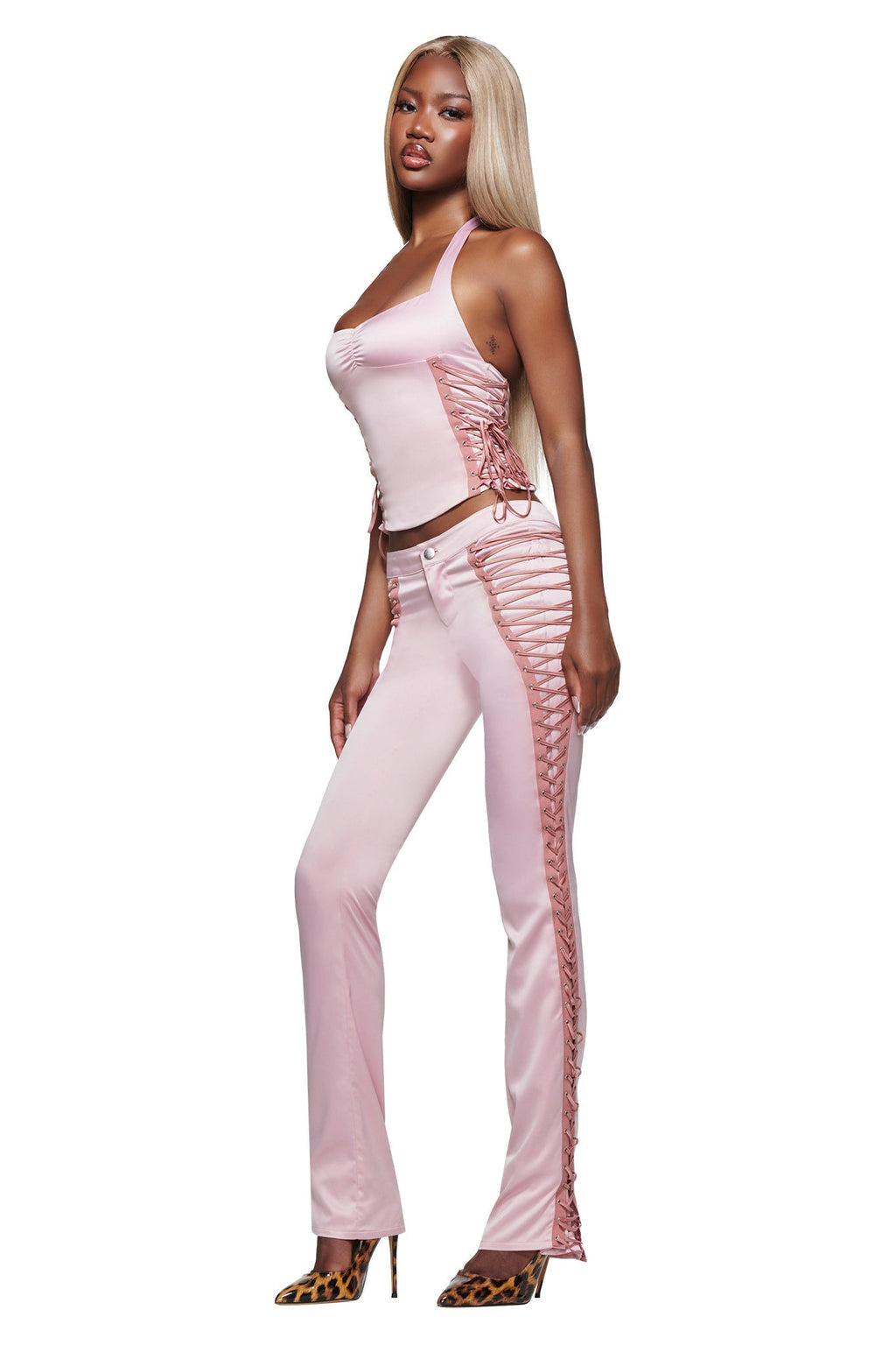 HOLLI SATIN PANT 2.0 - PINK
