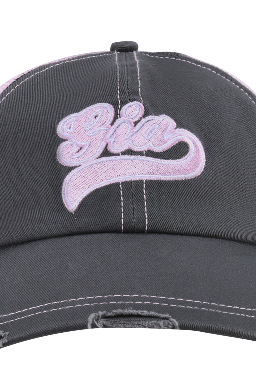 SHILOH HAT - GREY AND BABY PINK