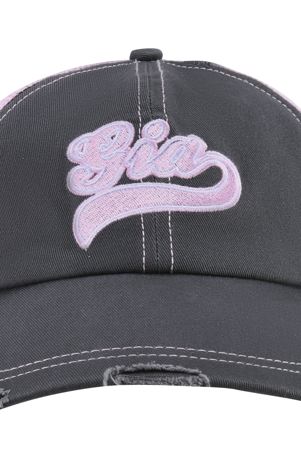 SHILOH HAT - GREY AND BABY PINK