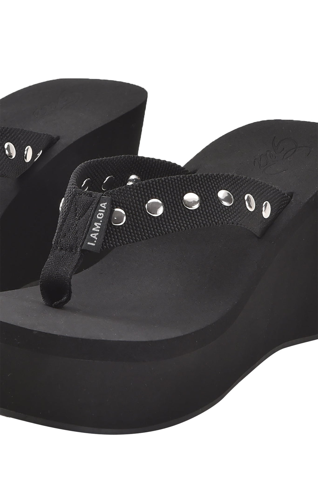 SHELBY STUDDED FLIP FLOP 2.0 - BLACK