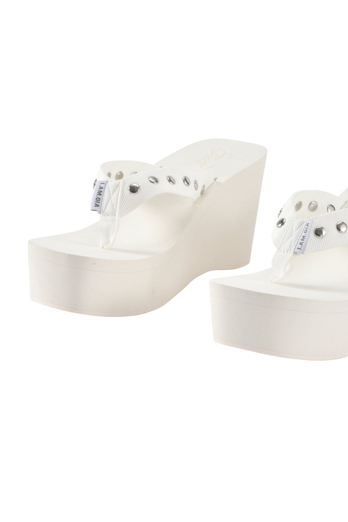 SHELBY STUDDED FLIP FLOP 2.0 - WHITE