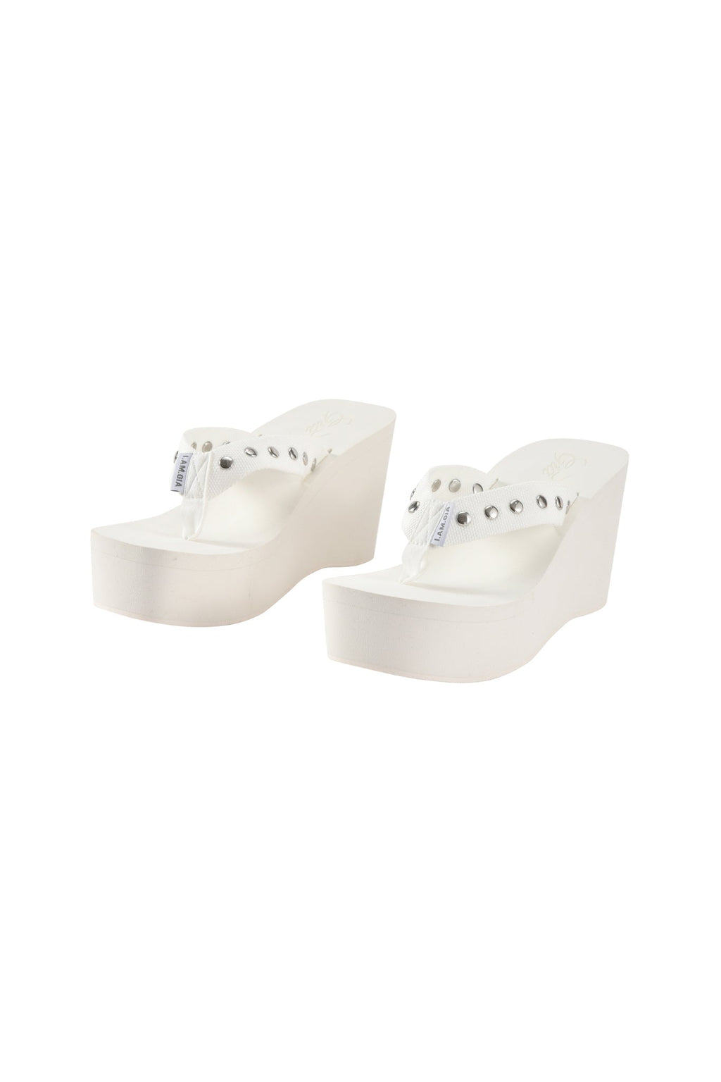 SHELBY STUDDED FLIP FLOP 2.0 - WHITE