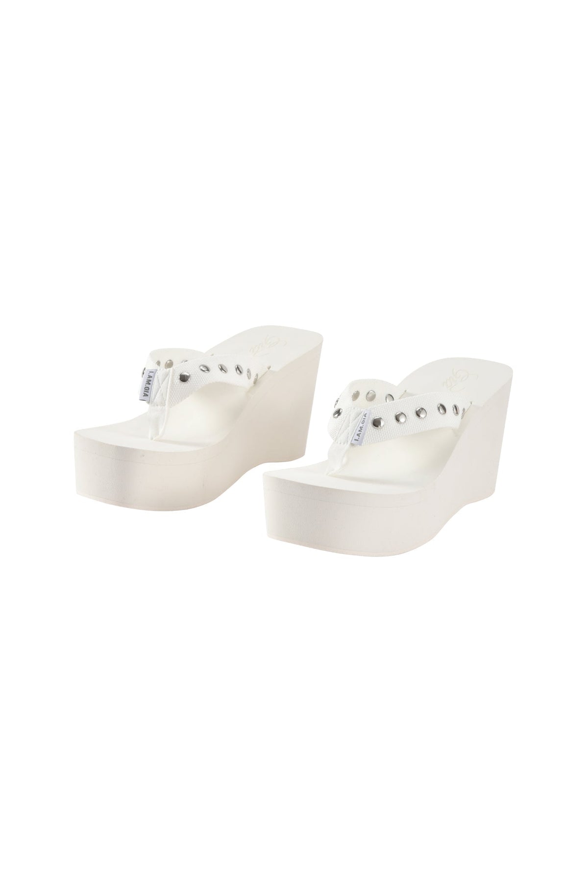 SHELBY STUDDED FLIP FLOP 2.0 - WHITE