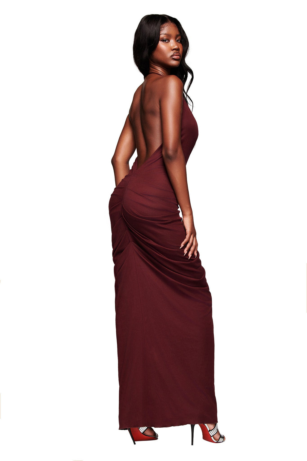 SASHI MAXI DRESS - PLUM